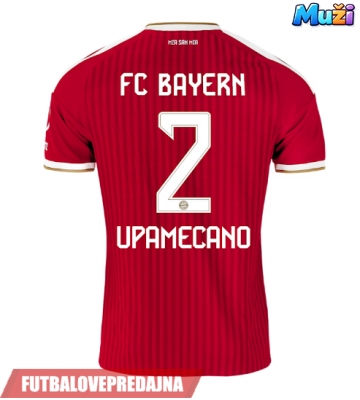 Lacne Muži Futbalové dres Bayern Munich Dayot Upamecano #2 2026-27 Krátky Rukáv - Domáci